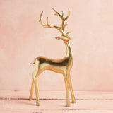 A and B Floral TABLETOP GOLD REINDEER Standing