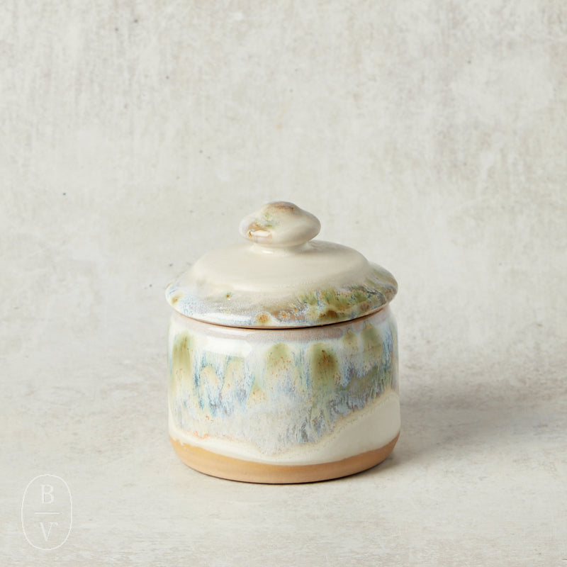 Etta B Pottery SUGAR BOWL Botanical
