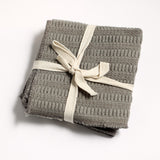 WOVEN COTTON SLUB DISH CLOTHS SET OF 3