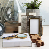 Zodax SHAGRIN HORN INLAID PHOTO FRAME