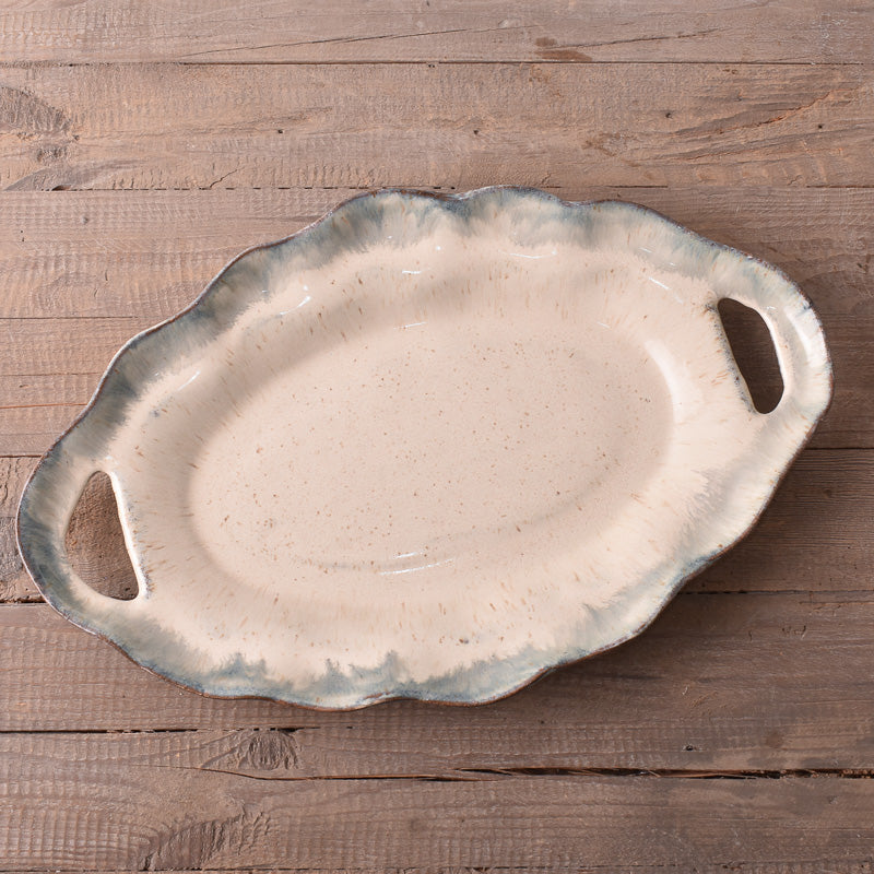 Etta B Pottery CAFE TRAY Lapis