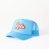 Littlebrightbird GAMEDAY DOUBLE PUFF SCRIPT TRUCKER HAT Rebels Light Blue