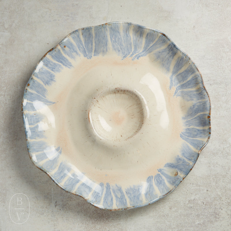 Etta B Pottery CRUDITES SERVER DISH
