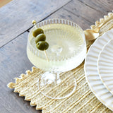 Zodax BANDOL FLUTED TEXTURED MARTINI GLASS