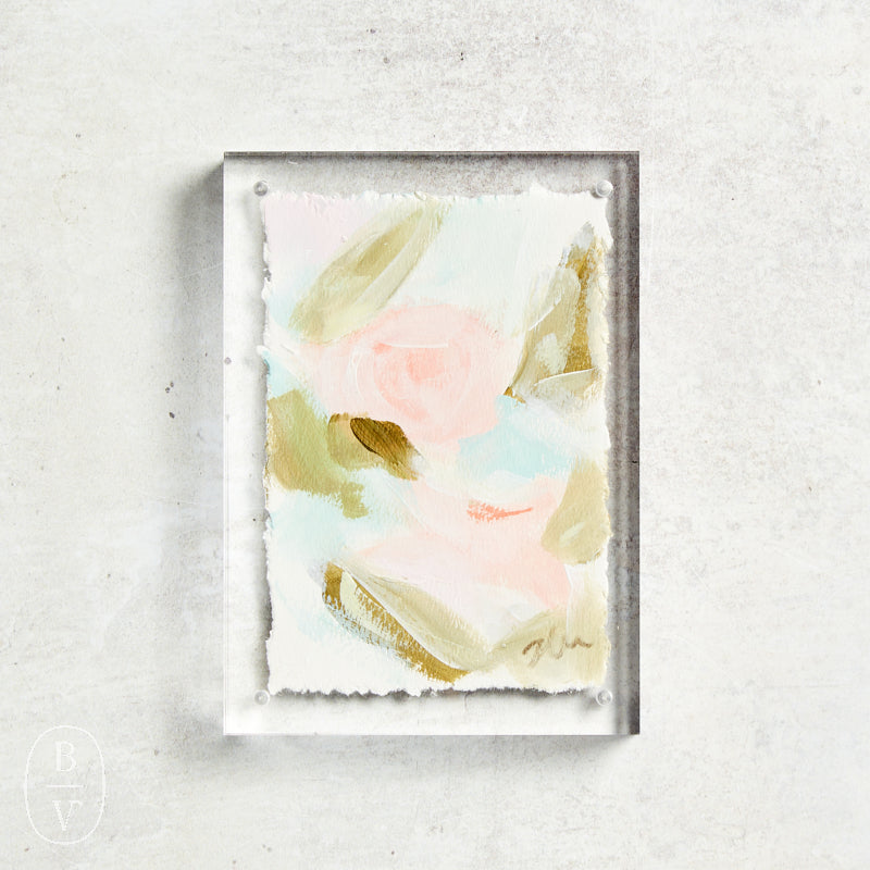 Haley Farris Fine Art ACRYLIC FRAME FLORAL 5 X 7