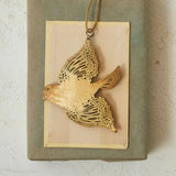 Creative Co-op METAL LASER CUT BIRD ORNAMENT