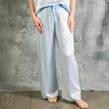 PJ Harlow JOLIE SATIN CAPRI PANT Pale Blue