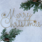 Ragon House METAL SCRIPT MERRY CHRISTMAS SIGN