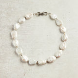 Virtue COIN PEARL NECKLACE White Silver