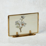 Creative Co-op GLASS STANDING PHOTO FRAMED Brass 5x7 Horizontal