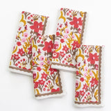 Pomegranate GARDEN NAPKIN SET OF 4 Sunset