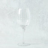 Zodax WHITE DOTS WINE GLASS