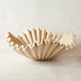 Bloomingville DECORATIVE RESIN RUFFLED BOWL