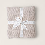 Barefoot Dreams COZY SHINE HERRINGBONE BLANKET Stone