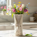 Dixie Pottery FLOPPY EAR BUNNY VASE White Large