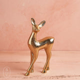 Creative Co-op CAST ALUMINUM DEER Gold 8.25