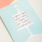 E Frances Paper WEDDING CAKE CARD