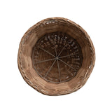 Creative Co-op NATURAL WOVEN RATTAN URN WITH BOW