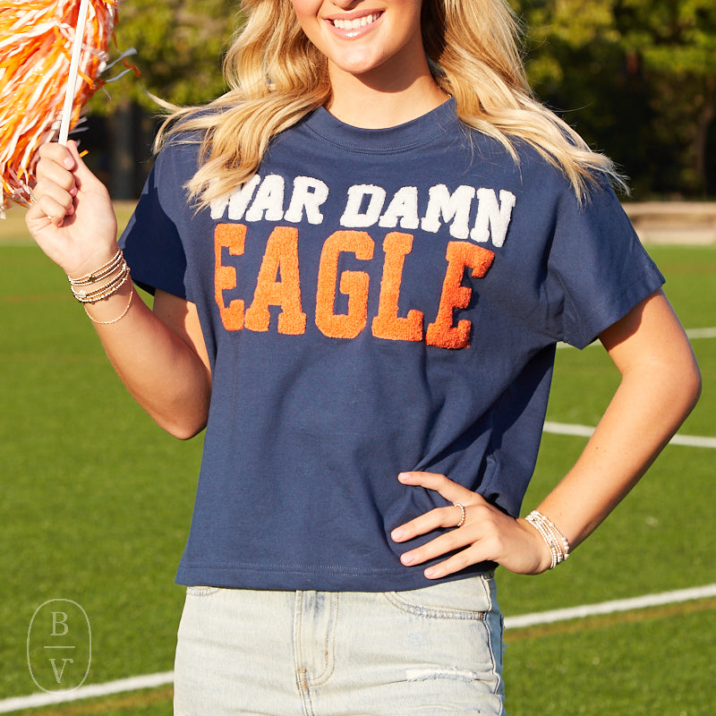 Stewart Simmons THE WAR DAMN EAGLE CHENILLE TEAM TOP XL