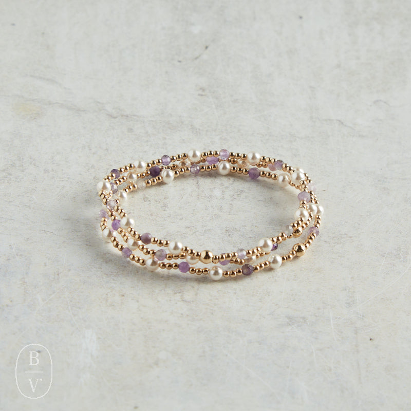 eNewton Design PEARL SINCERITY PATTERN BEAD BRACELET