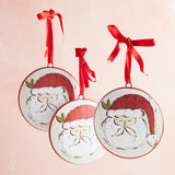 Raz Imports SANTA FACE DISC ORNAMENT