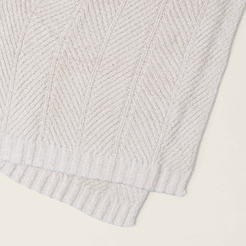 Barefoot Dreams COZY SHINE HERRINGBONE BLANKET