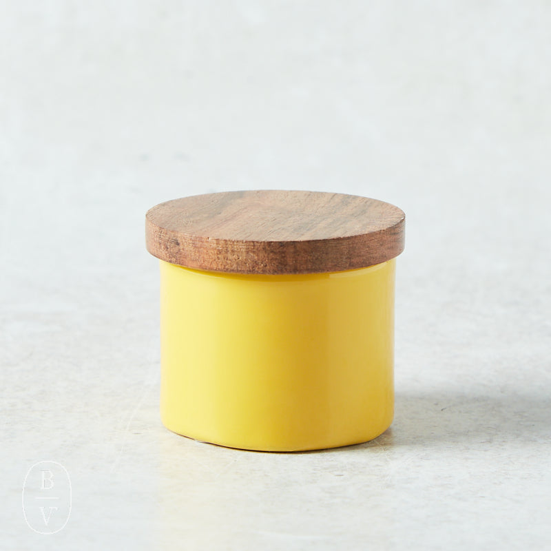 Creative Co-op STAINLESS STEEL PINCH POT Yellow