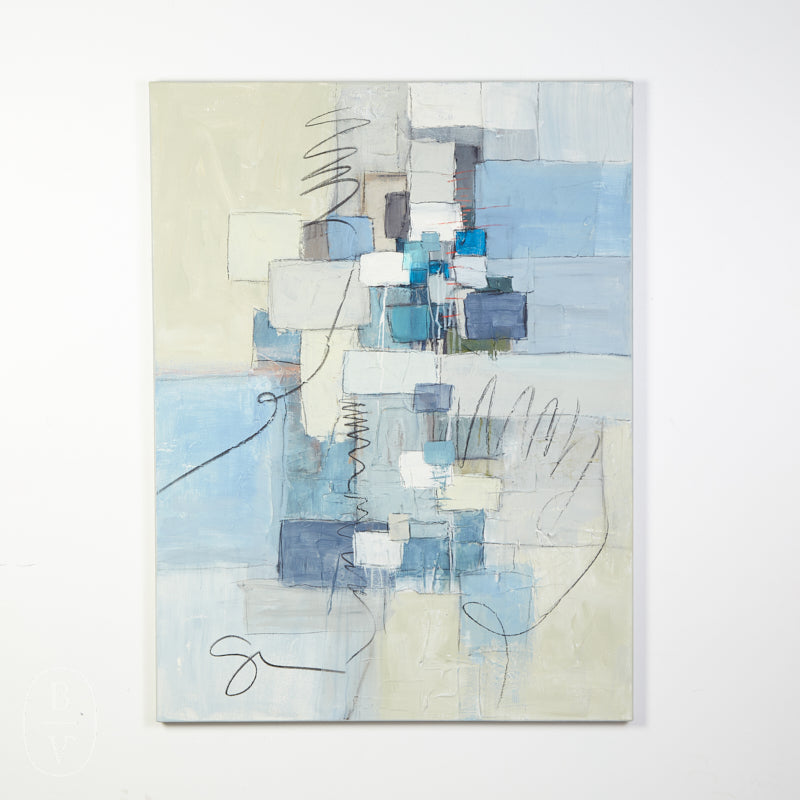 Sally Threlkeld SQUARE MADNESS PAINTING