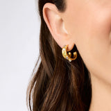 Julie Vos COBBLESTONE DOUBLE HOOP EARRING