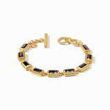 Julie Vos BAGUETTE TENNIS BRACELET Obsidian Black