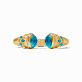 Julie Vos CANNES CUFF BRACELET Iridescent London Blue