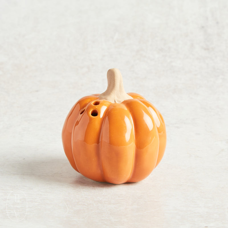 Mudpie PUMPKIN SALT/PEPPER SHAKER Orange Short