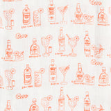 Pomegranate APEROL SPRITZ LINEN TEA TOWEL SET OF 2