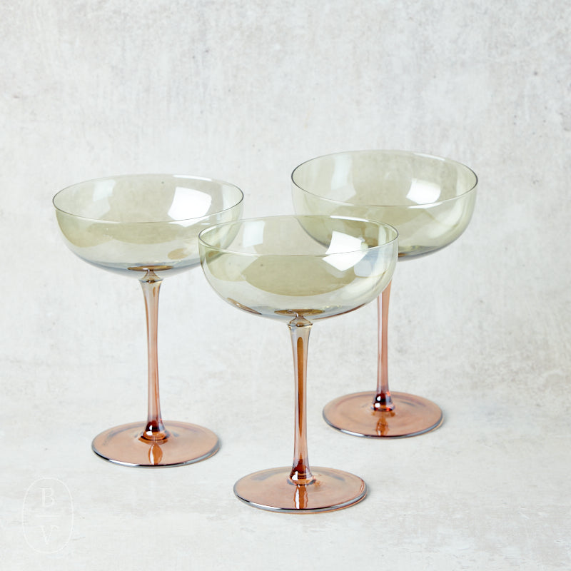 Bloomingville IRIDESCENT FINISH MARTINI GLASS