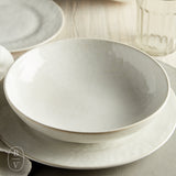 Carmel Ceramica COZINA LOW BOWL White