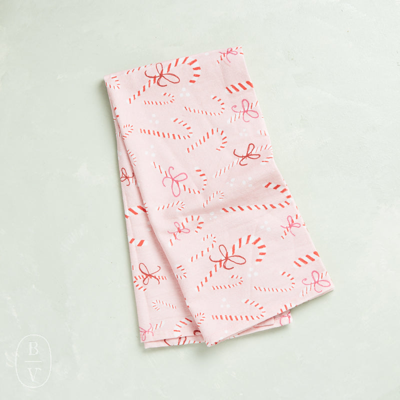 Doe A Deer FULL PATTERN CANDY CANE FLOUR SACK TOWEL