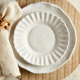 Etta B Pottery CRIMPED SALAD PLATE Simply White