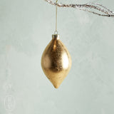 Raz Imports GOLD LEAF ORNAMENT Teardrop