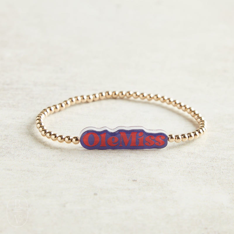 Beaded Blondes GAMEDAY BB BEADED BRACELET Ole Miss