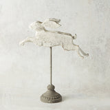 Raz Imports DISTRESSED BUNNY ON STAND Large