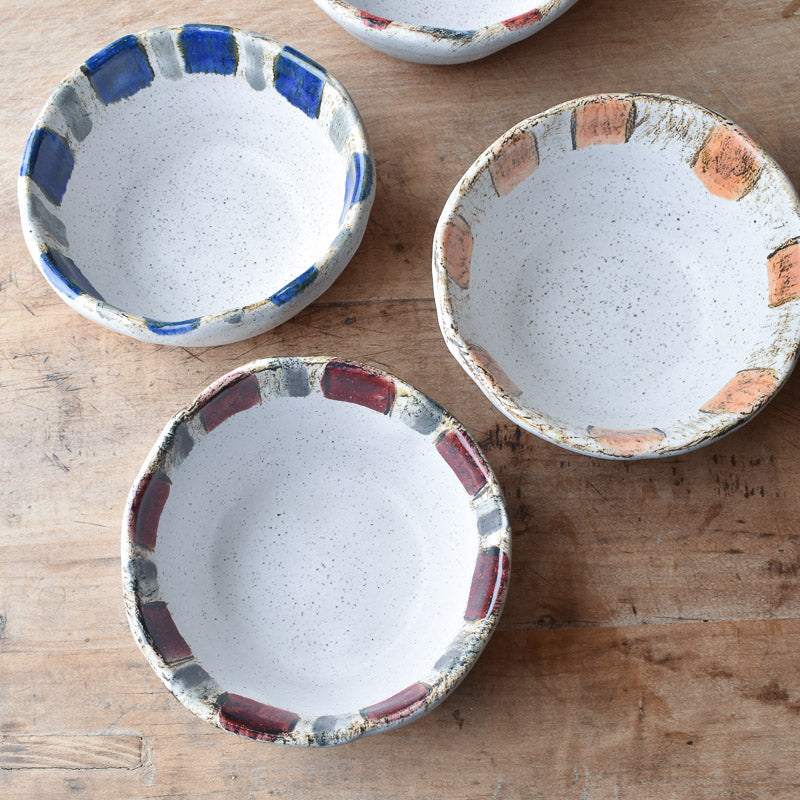 Etta B Pottery GAMEDAY QUESO BOWL Red