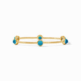 Julie Vos MILANO LUXE BANGLE BRACELET Iridescent London Blue