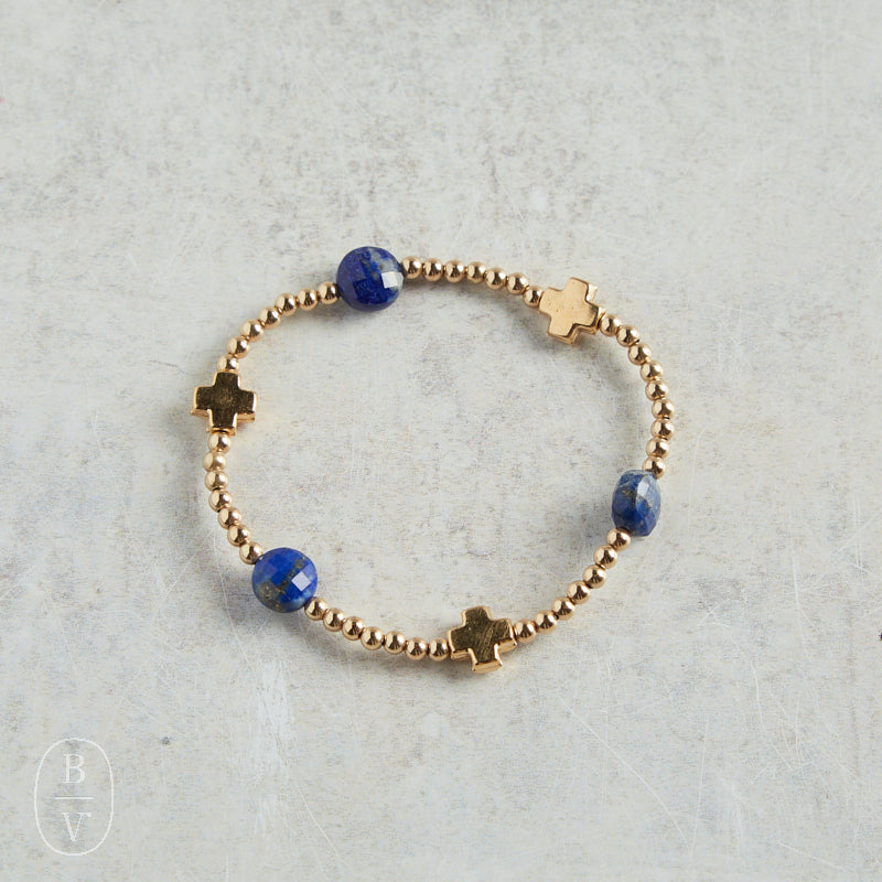 eNewton Design SIGNATURE CROSS ADMIRE PATTERN BRACELET