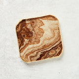 Zodax AGATE MARBLED GLASS COASTER