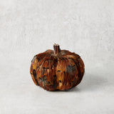K and K Interiors TWIG STEM FEATHER PUMPKIN Orange Brown 5