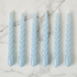 Europe 2 You TWISTED TAPER CANDLES SET OF 6 Denim 8