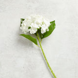 K and K Interiors REAL TOUCH HYDRANGEA SPRAY White 20