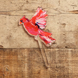 Lauren Dunn ACRYLIC PLANT STICK Cardinal