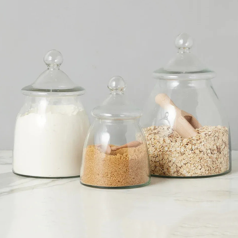 Europe 2 You VINTAGE GLASS BON BON JAR WITH LID