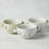 Creative Co-op STONEWARE BERRY BOWL WITH TWO HANDLES